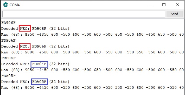 IR protocol detection