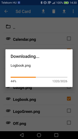 Download the selected files