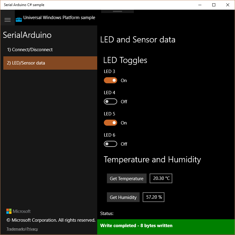 Humidity information is also displayed besides temperature