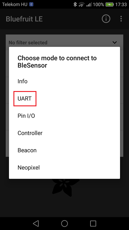 Select UART mode