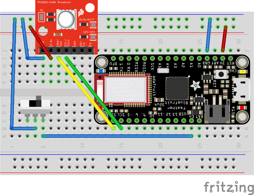Sensor bundle Fritzing diagram